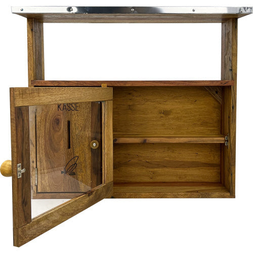 Scaffale per distributori automatici di miele self-service: distributore automatico basato sulla fiducia