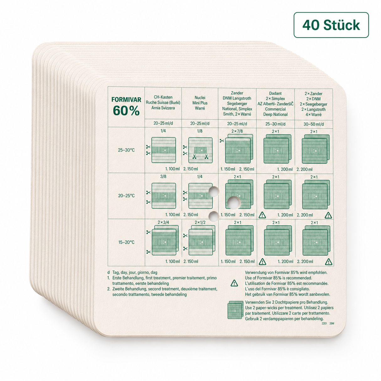 Dochtpapier für Liebig Dispenser
