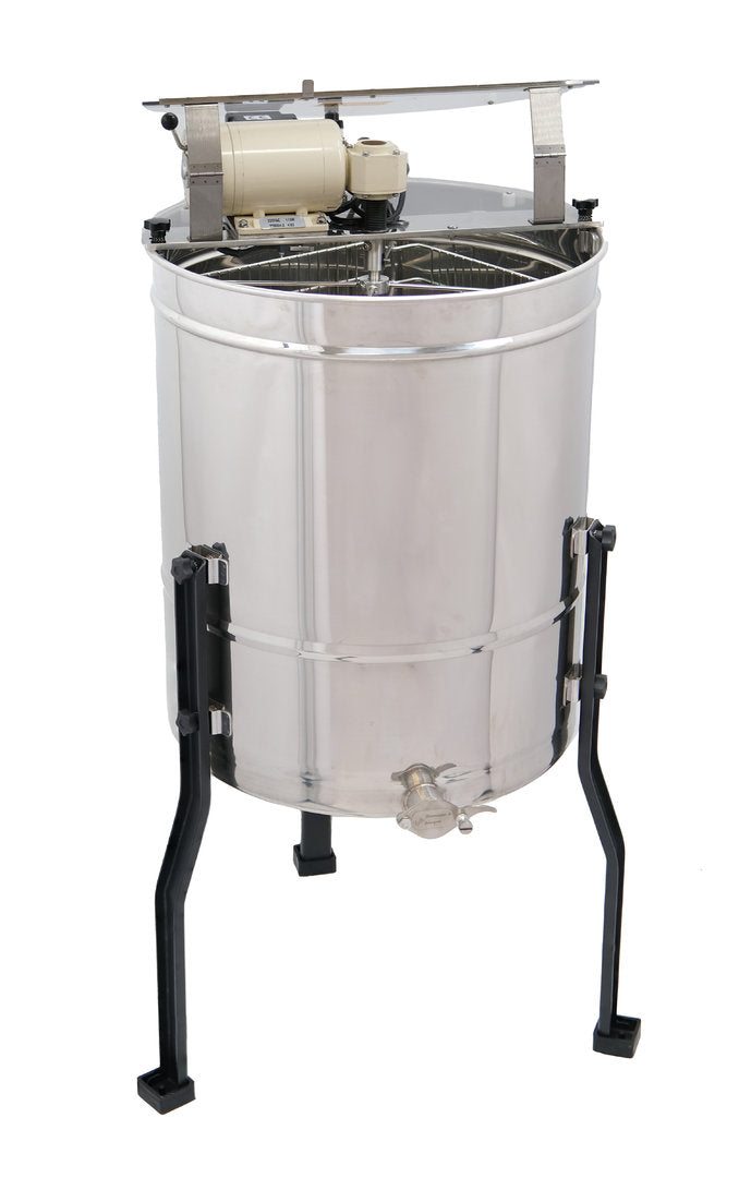 Extracteur de miel 4/8 nid d'abeille moteur en acier inoxydable allemand normal sandre Dadant 52 cm de diamètre