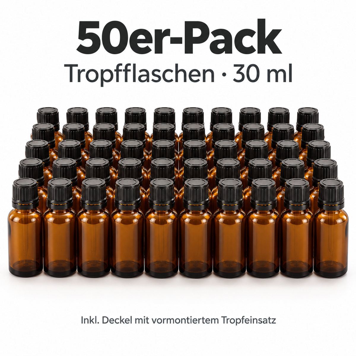 30 ml Dropper Bottle for Propolis – Amber Glass with Dropper Insert & Cap