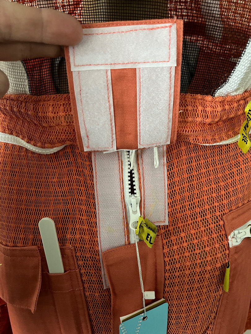 Bijenteeltpak Elegant bijen overall beschermend pak bijen geventileerde mesh zalmkleuren