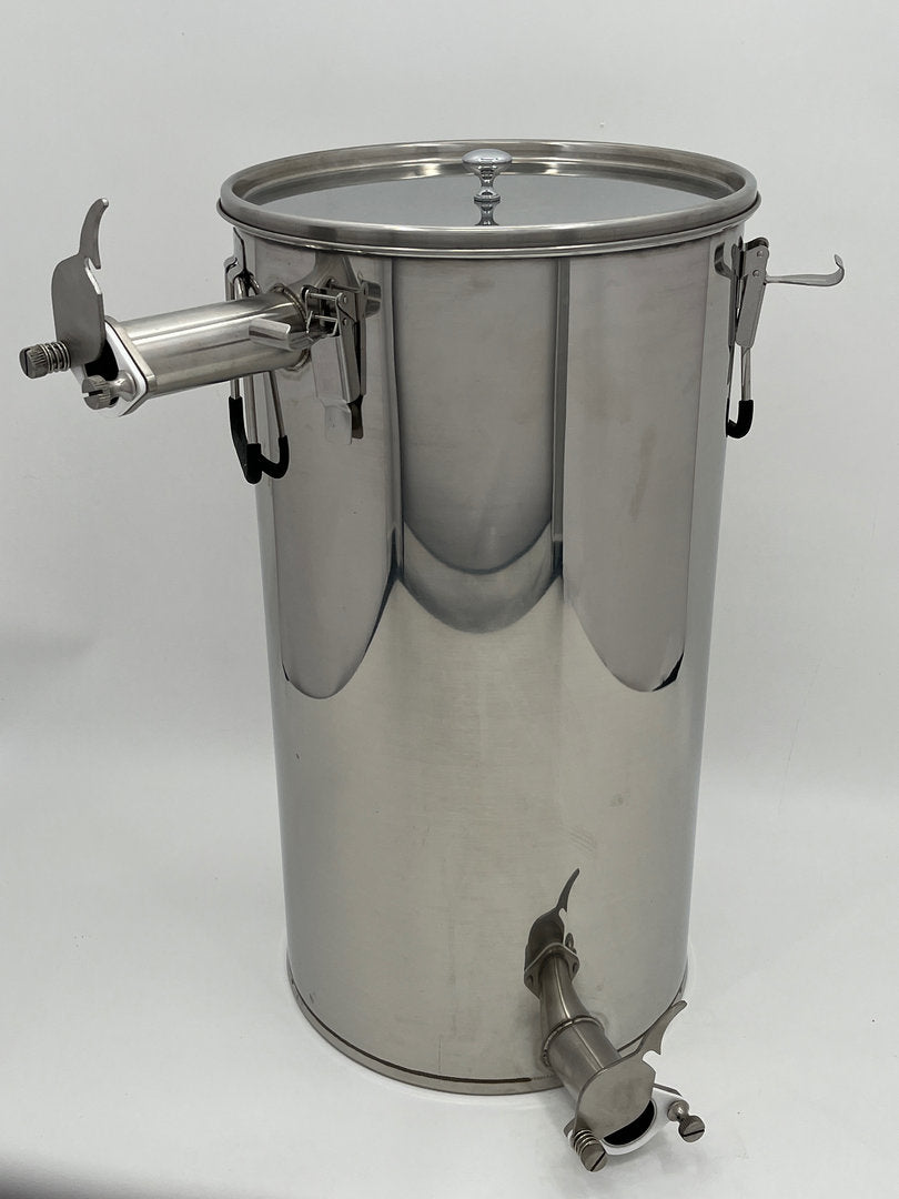 Imbottigliatore per miele 2° rubinetto a pizzico Setaccio conico Lunzer secchio filtro in acciaio inossidabile 50 kg