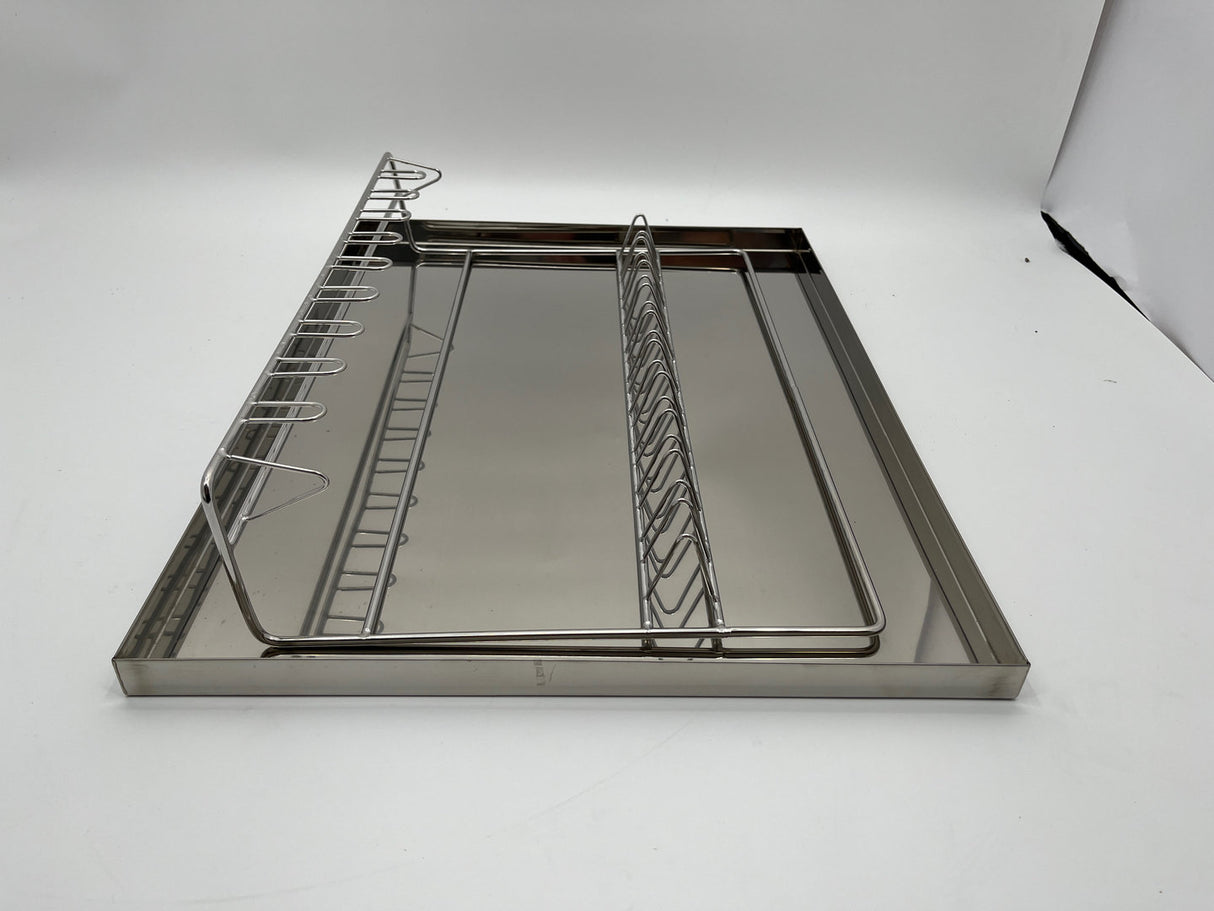 Roestvrijstalen deksel met nieuw honingraatrek voor maximaal 10 frames voor het openen van serviesgoed