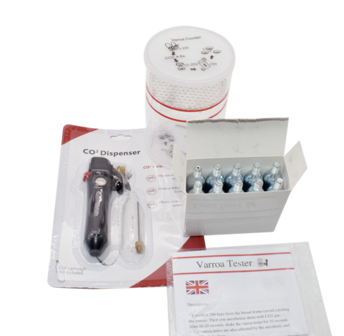 Tester CO2 Varroa, trattamento Varroa, controllo infestazioni api