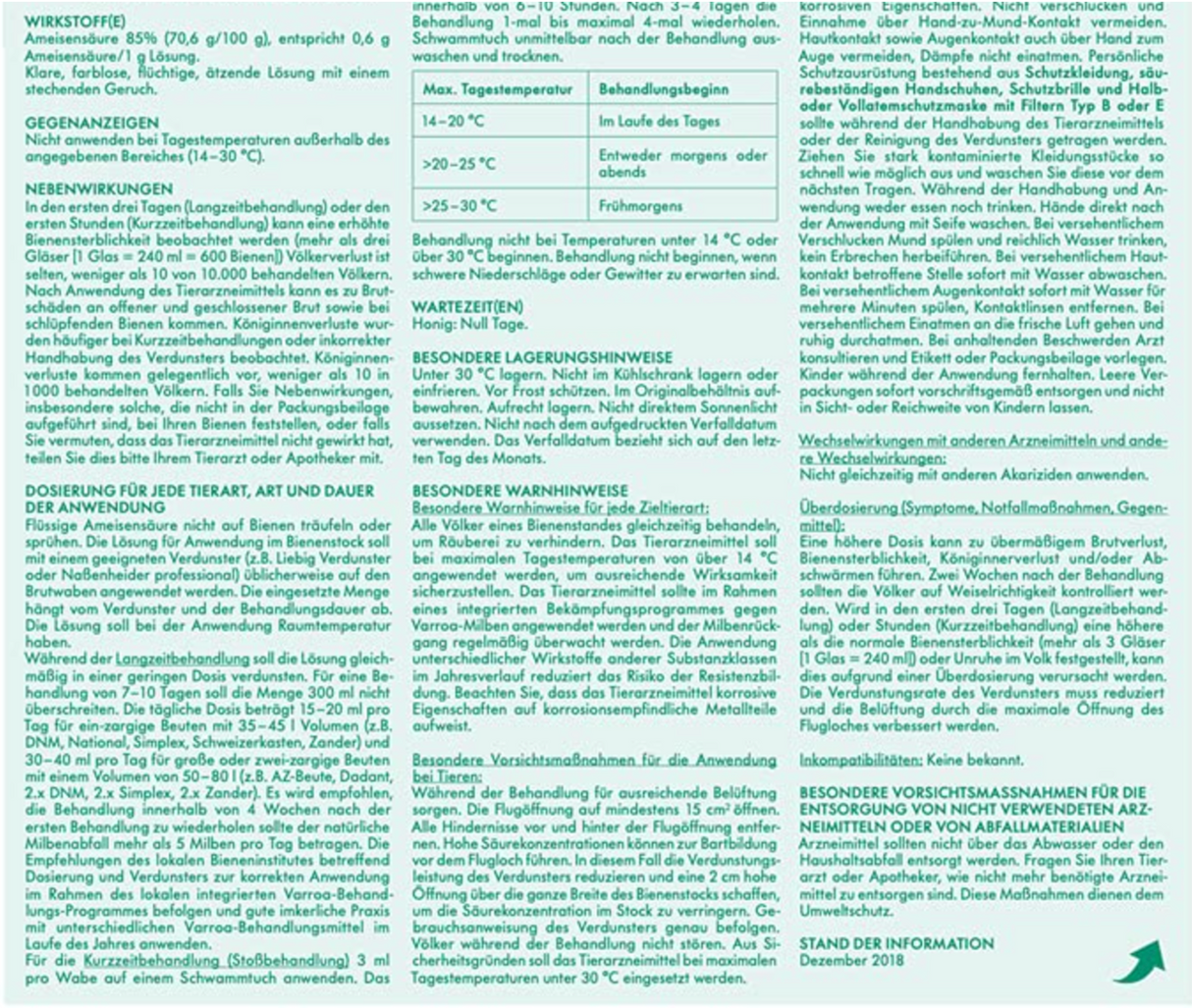 1 Liter Formivar Ameisensäure 60% ad us vet. für Varroa-Behandlung