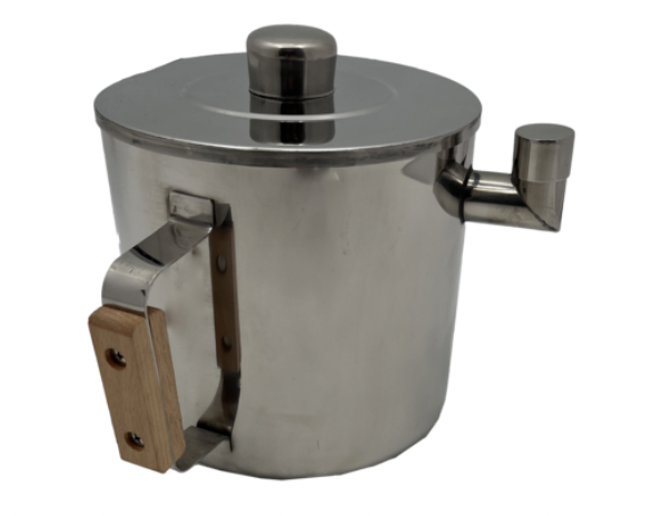 Gieter medium bijenwas gieter medium RVS dubbelwandige gieter ca. 1L