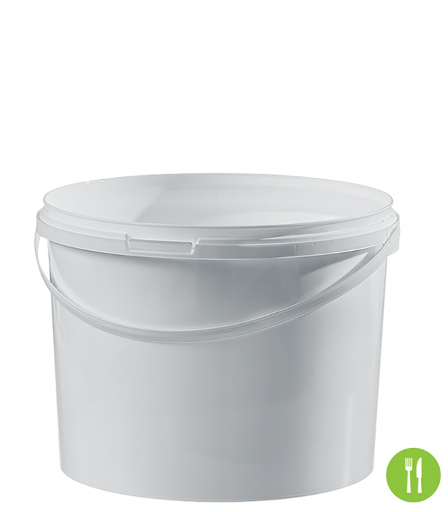 Seau à miel 12,5 kg fournitures apicoles seau à miel blanc avec couvercle très stable