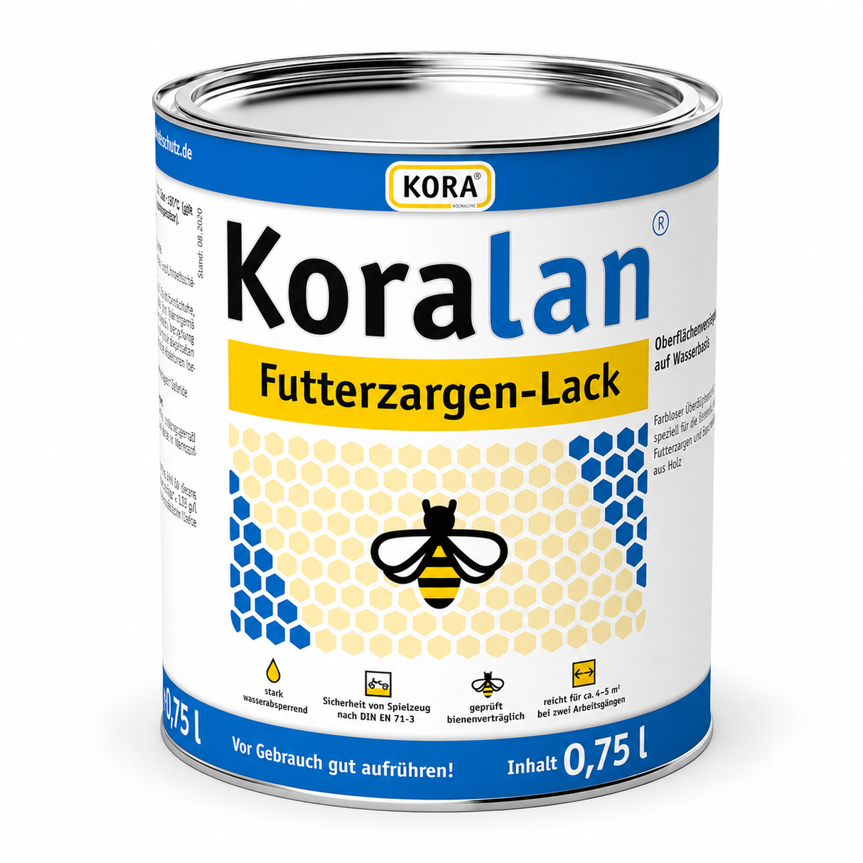 Koralan Futterzargen Lack farblos 750 ml