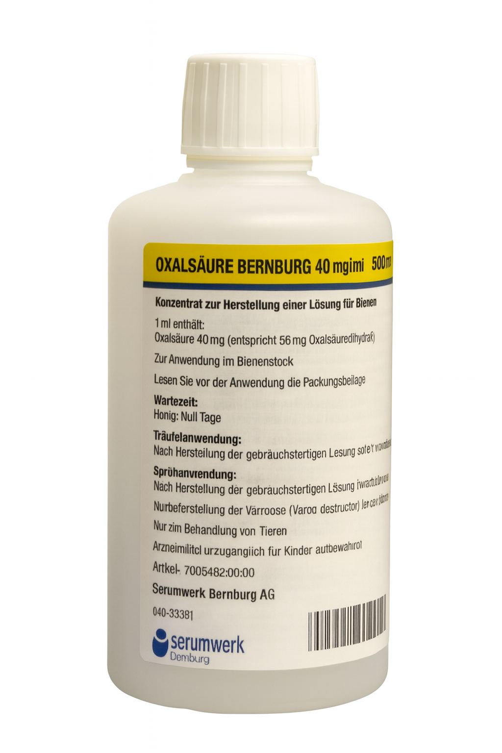 Serumwerk OXAALZUUR BERNBURG 40 mg/ml – betrouwbare Varroa-behandeling voor zomer en winter