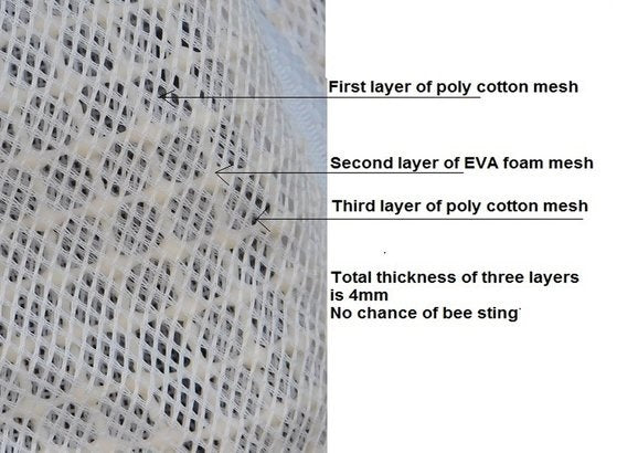 Tuta da apicoltore Elegante tuta protettiva generale per api Api Rete ventilata Bianca