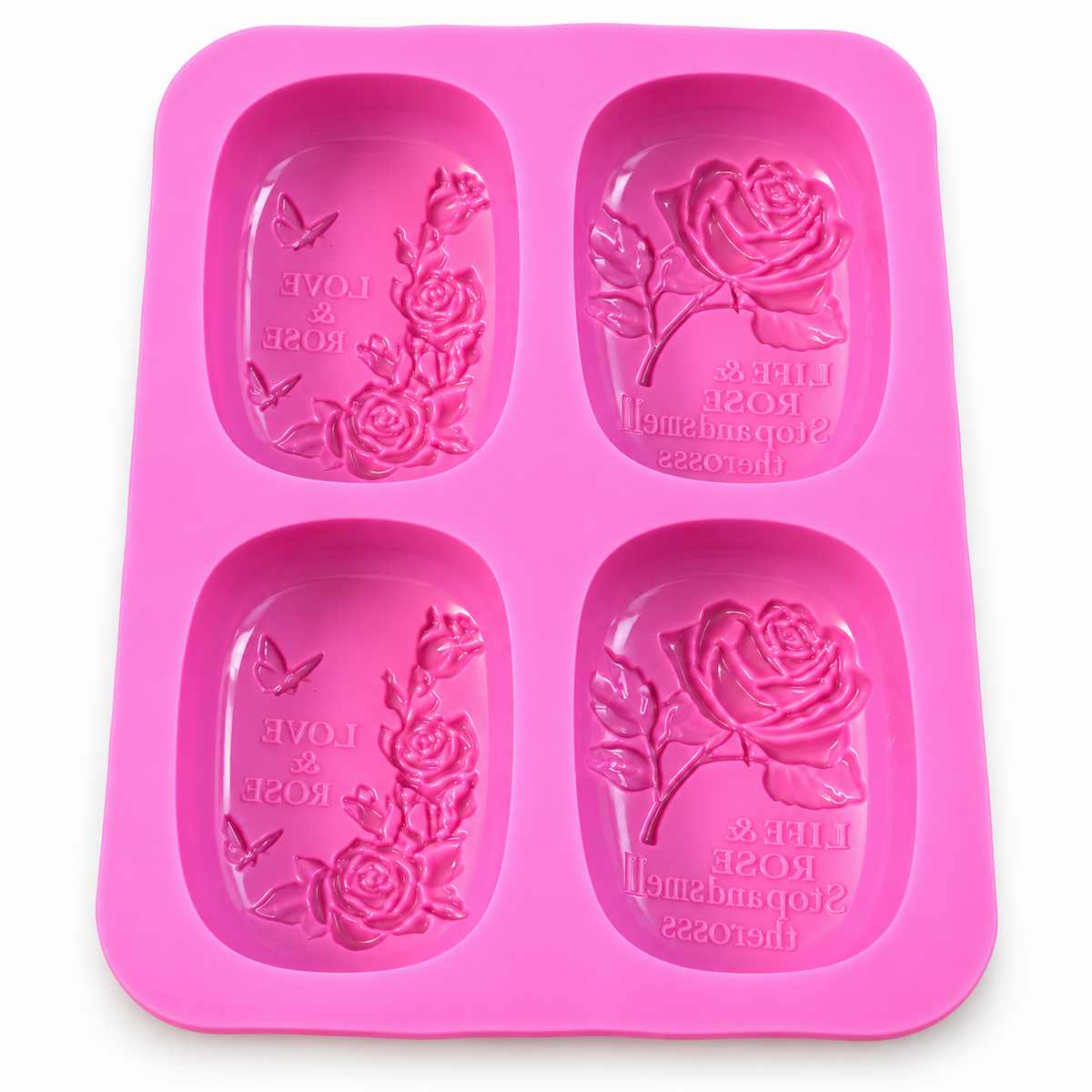 Stampo in silicone per sapone api & favi – 6 cavità ovali con motivi di api e fiori, stampo multiplo per colata di sapone (Copia)