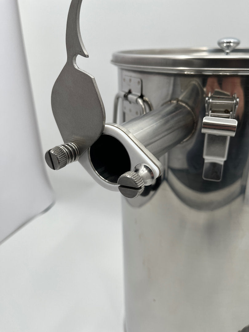 Imbottigliatore per miele 2° rubinetto a pizzico Setaccio conico Lunzer secchio filtro in acciaio inossidabile 50 kg