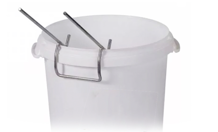 Porte-seau en acier inoxydable stable universel adapté à tous les seaux et embouteilleurs de miel