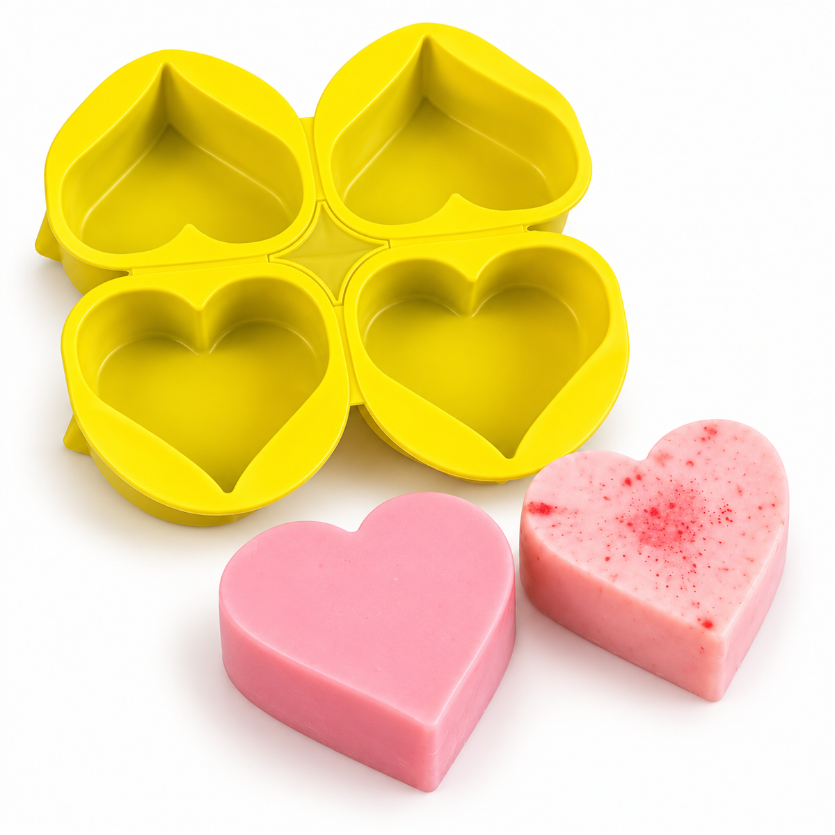 Moule à savon en silicone – moule à savon rectangulaire avec motif floral (copie)