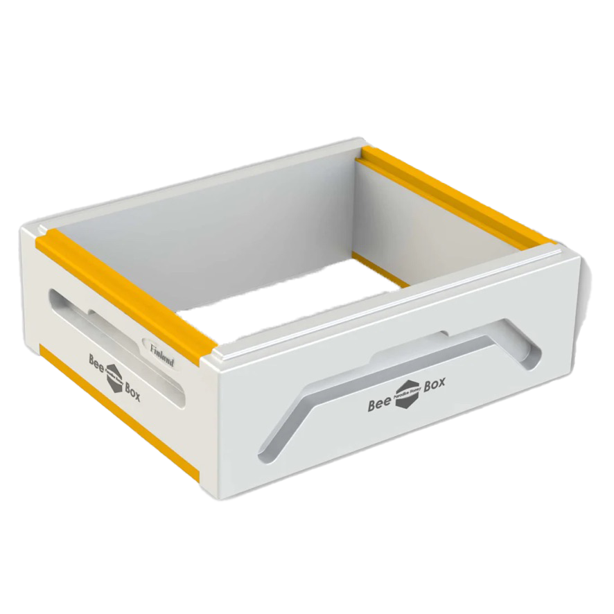 Série de ruches BeeBox composée d'accessoires EPS, chambres à miel, cadres d'alimentation...