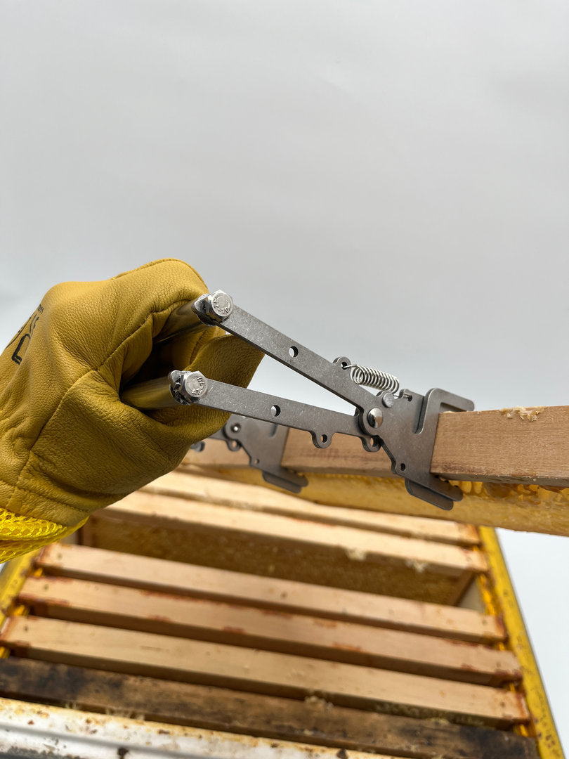 Imkerhandschuhe gelb mit Netzgewebe Ziegenleder extra weich