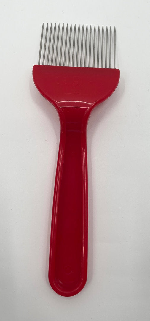 Fourchette à déboucher les aiguilles droites rouges pour découvrir les nids d'abeilles