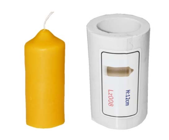 Stabile, Langlebige, Silikonkerzenform für eine Stumpenkerze Lz008