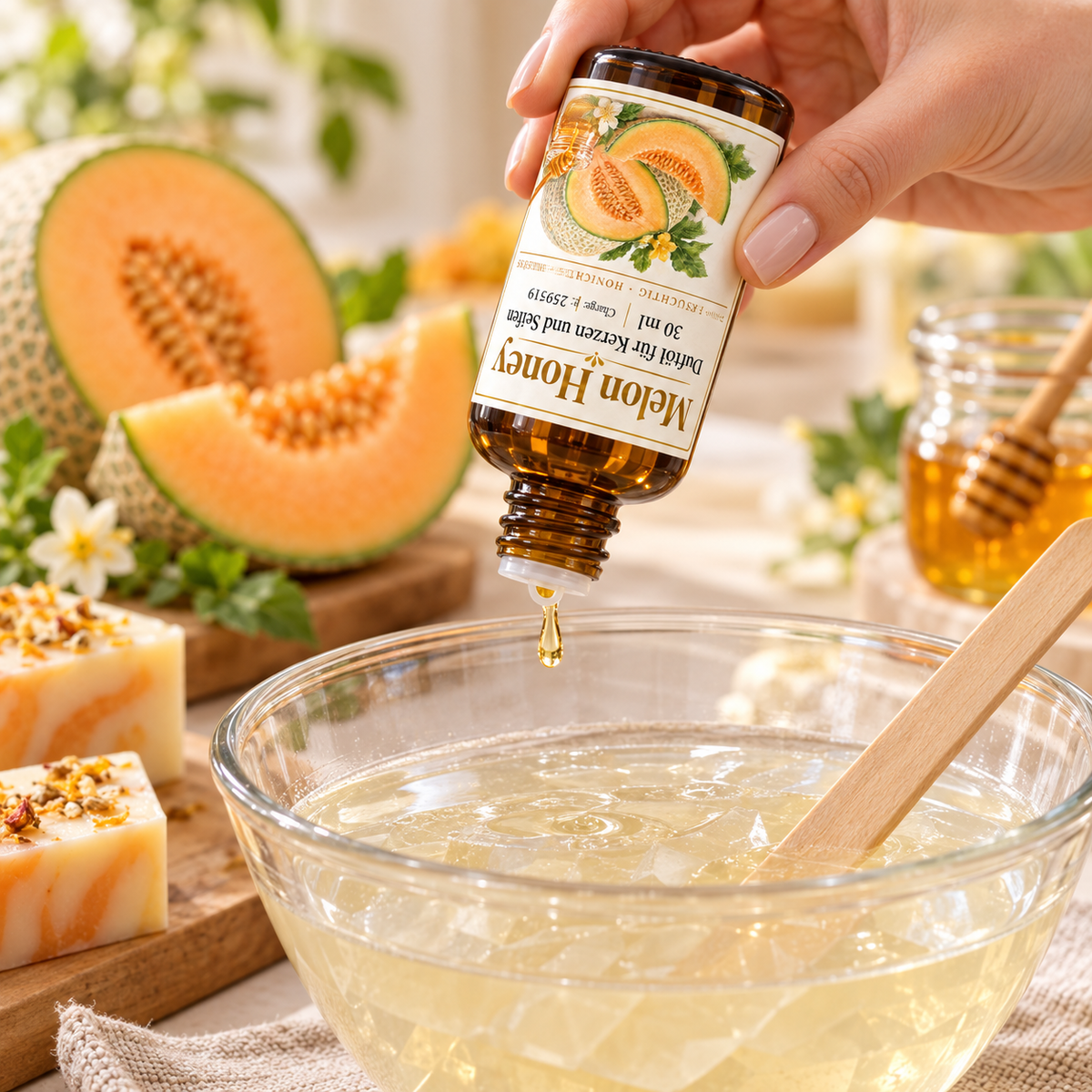 Olio profumato Melon Honey 30 ml – profumo di melone dolce per candele e saponi