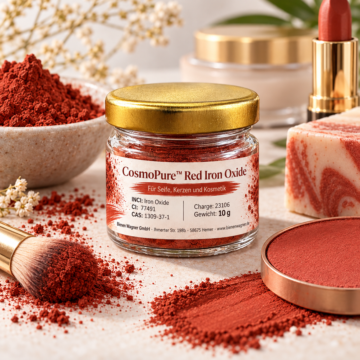 Colorant pour savon rose – pigment mica pour savon, bougies et cosmétiques | Pure Rock Pearls™ Fantasia Pink (Copie)