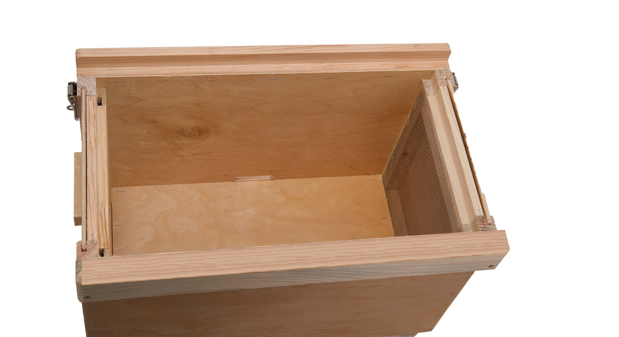 Bienenwagner Schwarm-Transportkiste aus Vollholz – für 6 Rähmchen (DNM, Zander, Dadant US)