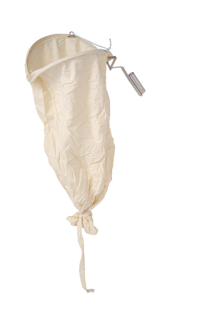 Zwermvanger, zwermvangzak, zwermvanghulpmiddel voor telescoopsteel of bezemsteel