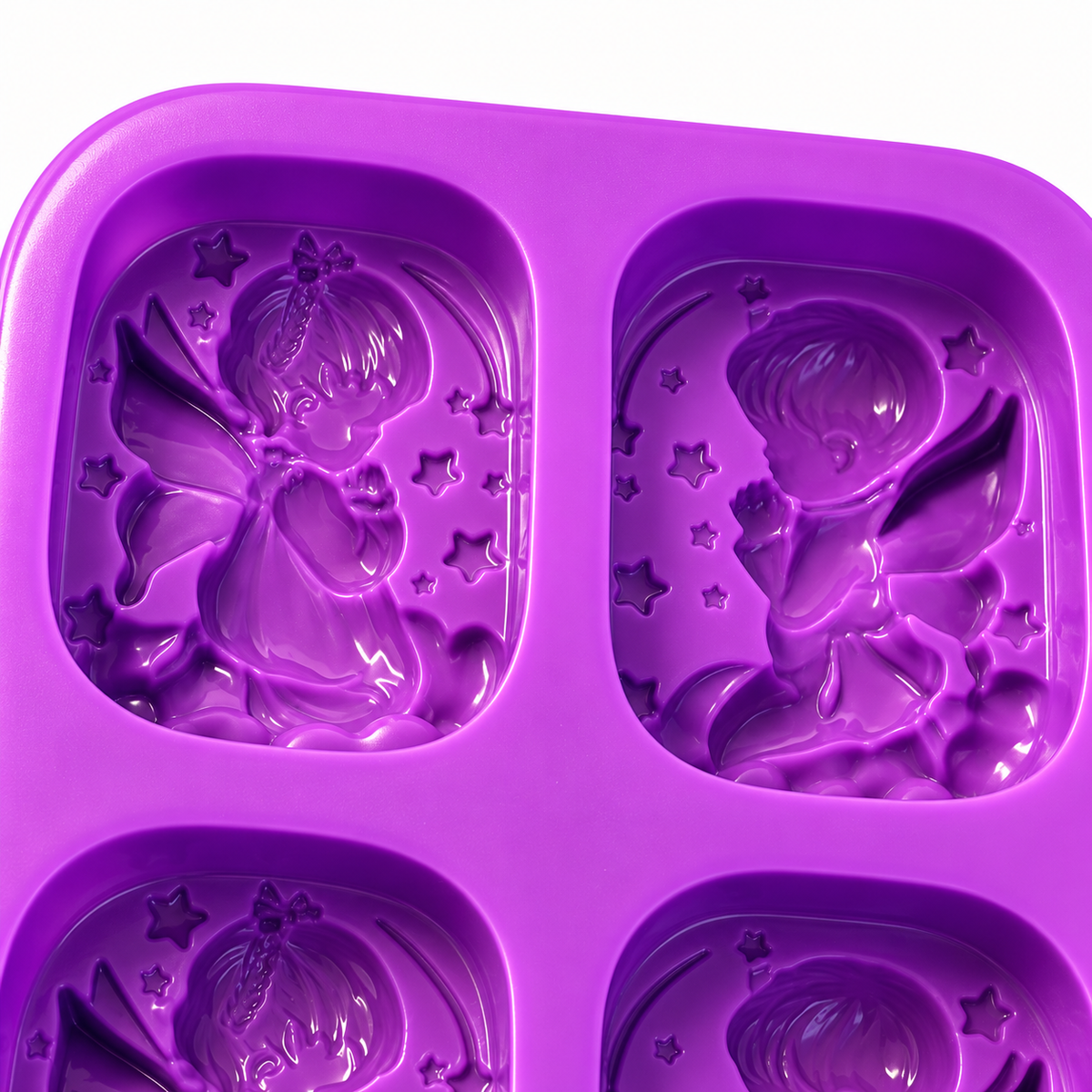 Square silicone soap mold – 4 cavities for glycerin soap, layered soap & DIY soaps multi-cavity soap casting mold (Copy)