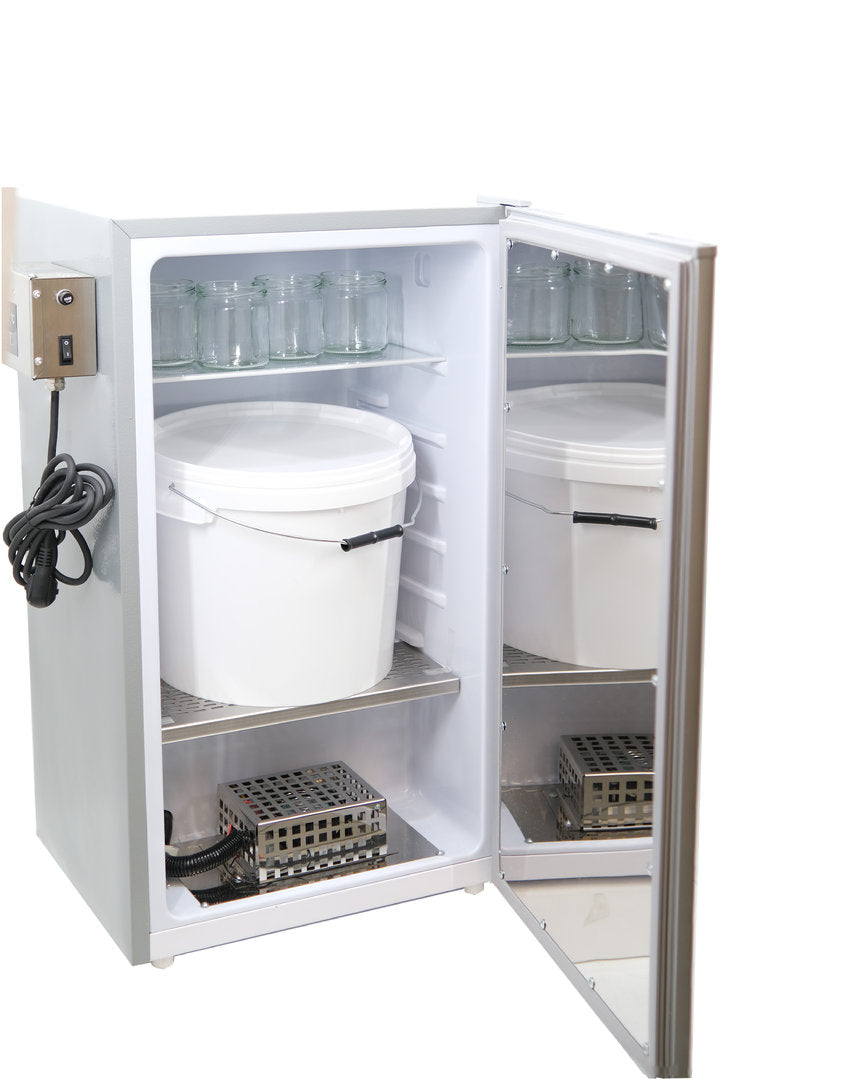 Armadietto riscaldante per miele in acciaio inox con controllo digitale del calore