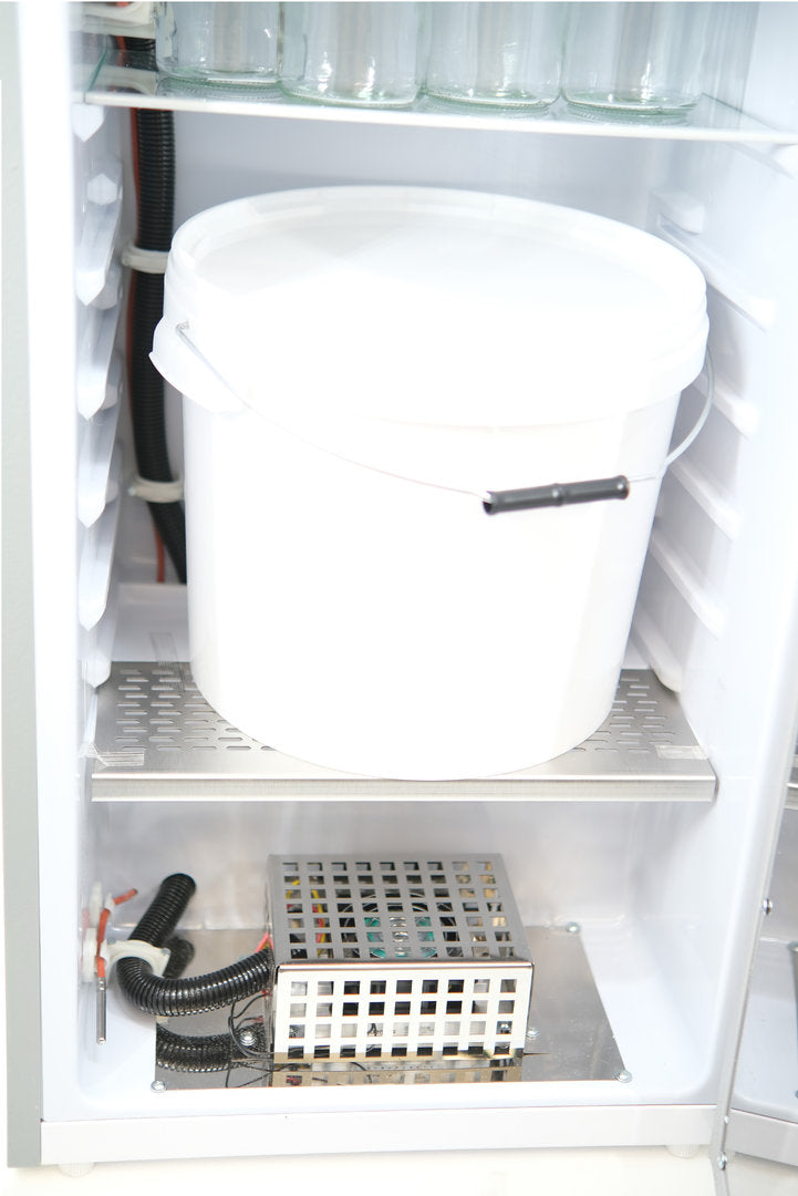 Armadietto riscaldante per miele in acciaio inox con controllo digitale del calore