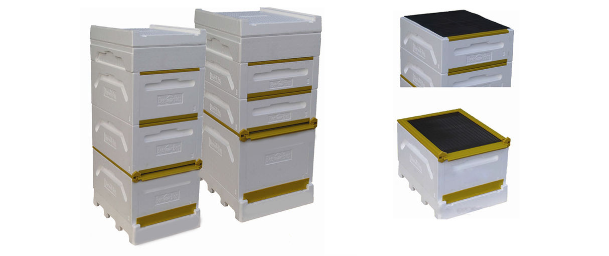 BeeBox bijenkorfserie 10 frames Zander Dadant mod. gemaakt van piepschuim met een dichtheid van meer dan 100 kg/m3