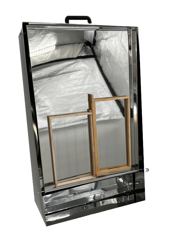 RVS zonnewassmelter 4 honingraat Zander Dadant DN