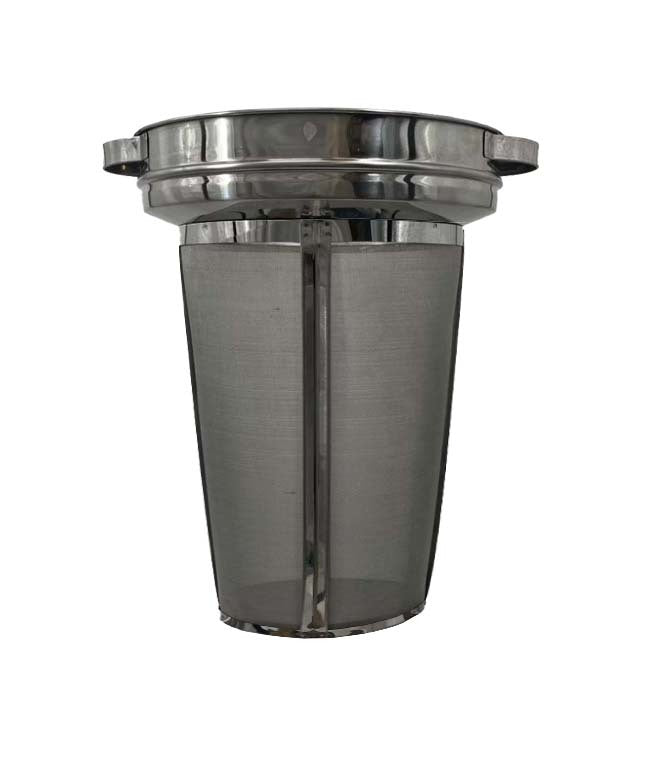 Setaccio a cono con setaccio fine in acciaio inox, setaccio a punta per contenitori da 30 kg, setaccio con filtro fine