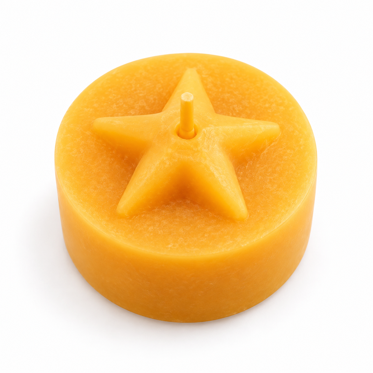 Silicone casting mould for tealight “Star” – cast your own beeswax candles with a star motif