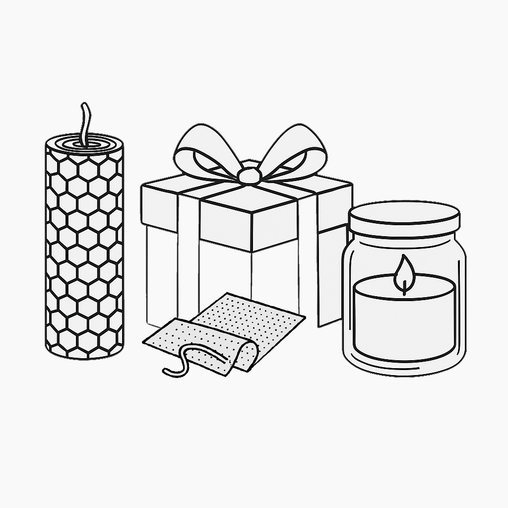 Bienenwachsverarbeitung/Kerzen/Bastel