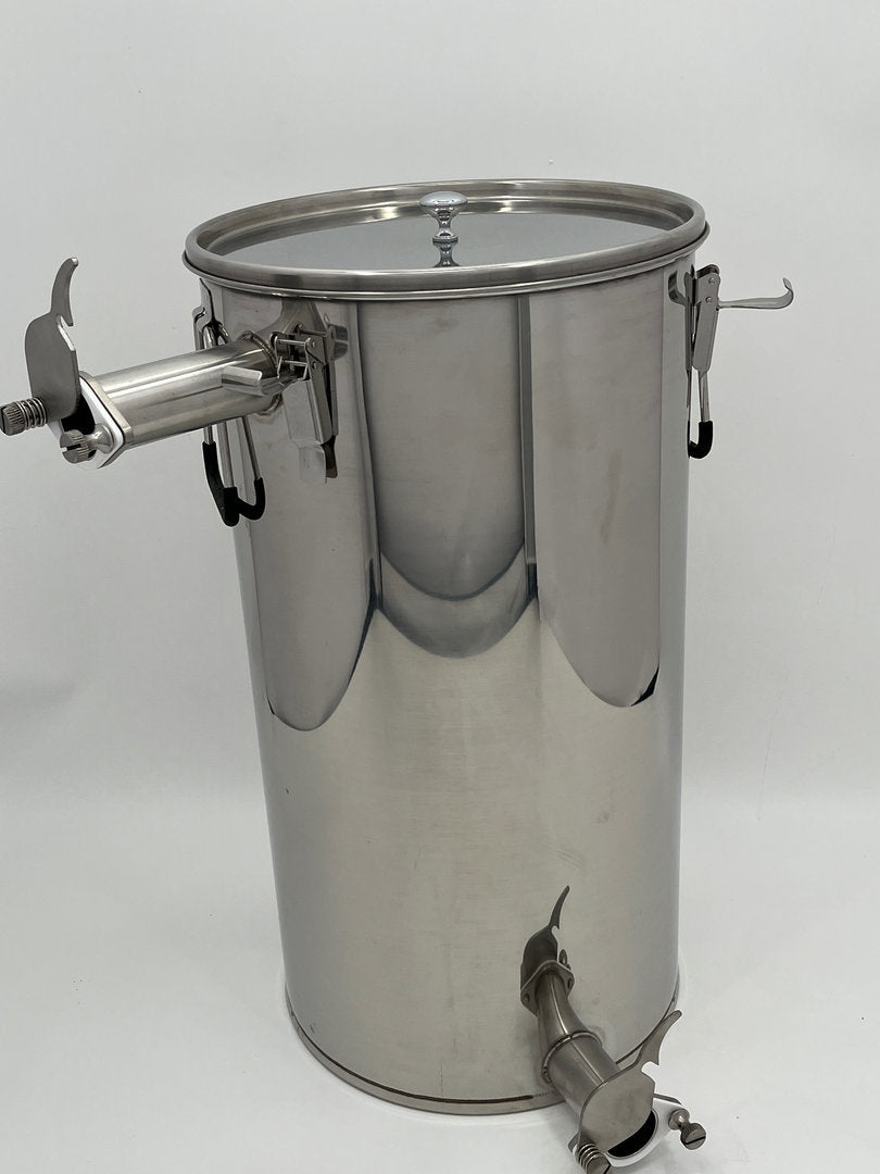 Imbottigliatore per miele 2° rubinetto a pizzico Setaccio conico Lunzer secchio filtro in acciaio inossidabile 50 kg