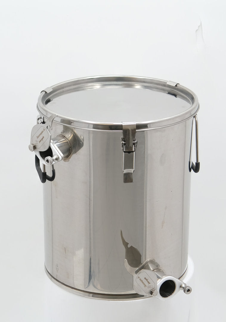 Seau de remplissage et tamis en acier inoxydable seau de remplissage et seau filtrant 30kg 35Kg avec tamis horizontaux