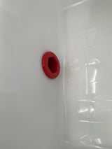 Ontgrendelingsharnas compleet met plastic filter en knijpkraan