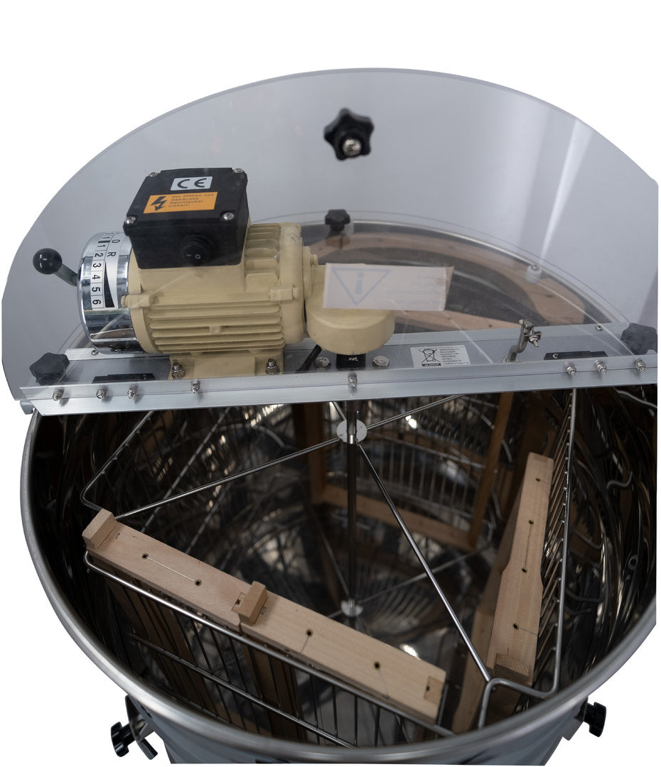 Estrattore di miele 53 cm 4/8 a nido d'ape Motore in acciaio inossidabile Linea tedesca Normal Zander Dadant Hobby