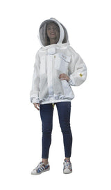 Giacca da apicoltore in tessuto a rete 3 strati bianco qualità premium ElegantBee