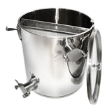 Vul- en zeefbak 25kg van RVS vul- en zeefbak filteremmer met zeven