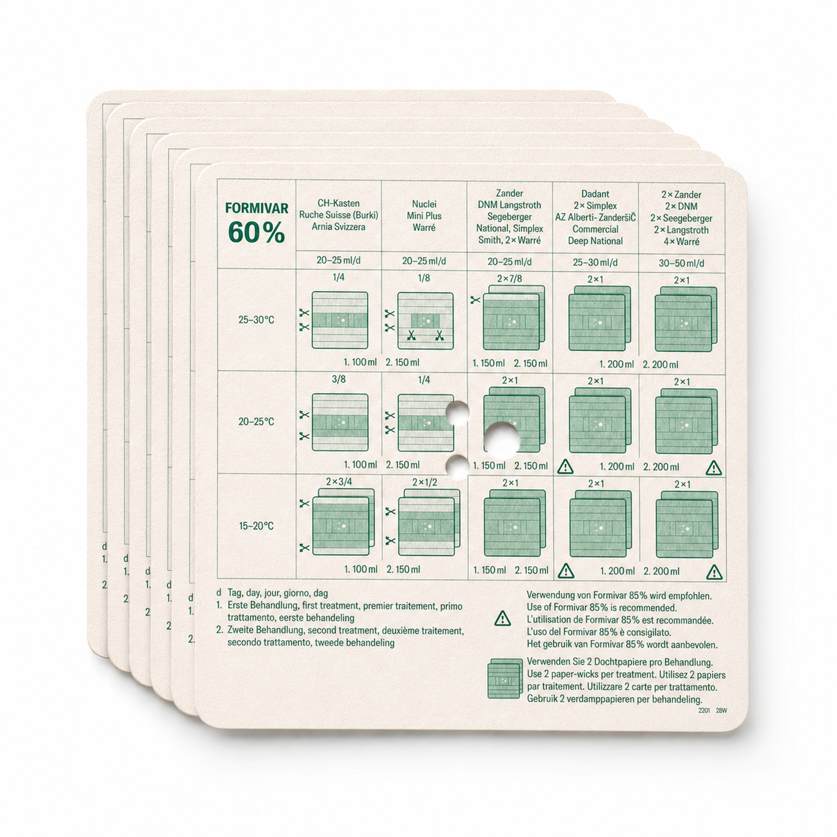 Dochtpapier für Liebig Dispenser