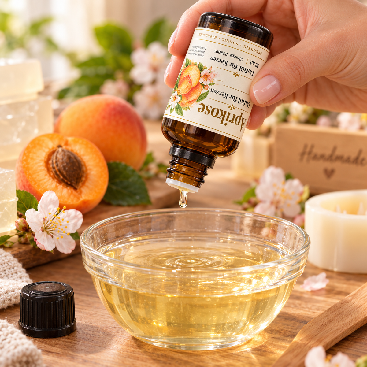 Apricot Fragrance Oil 30 ml – fruity fragrance for candles & soaps 