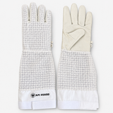 Beekeeping gloves made of sheepskin with 3-layer white mesh fabric (Copy) 