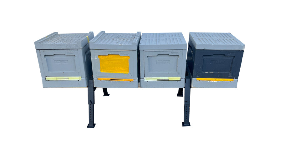 Support de ruche support de ruche jusqu'à 5 ruches métal noir 2ème choix