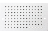 Luminous Opalite Plate Set with Numbers for Queen Marking Drawing Plates Classic 5x104 Queen Numbers 1-99