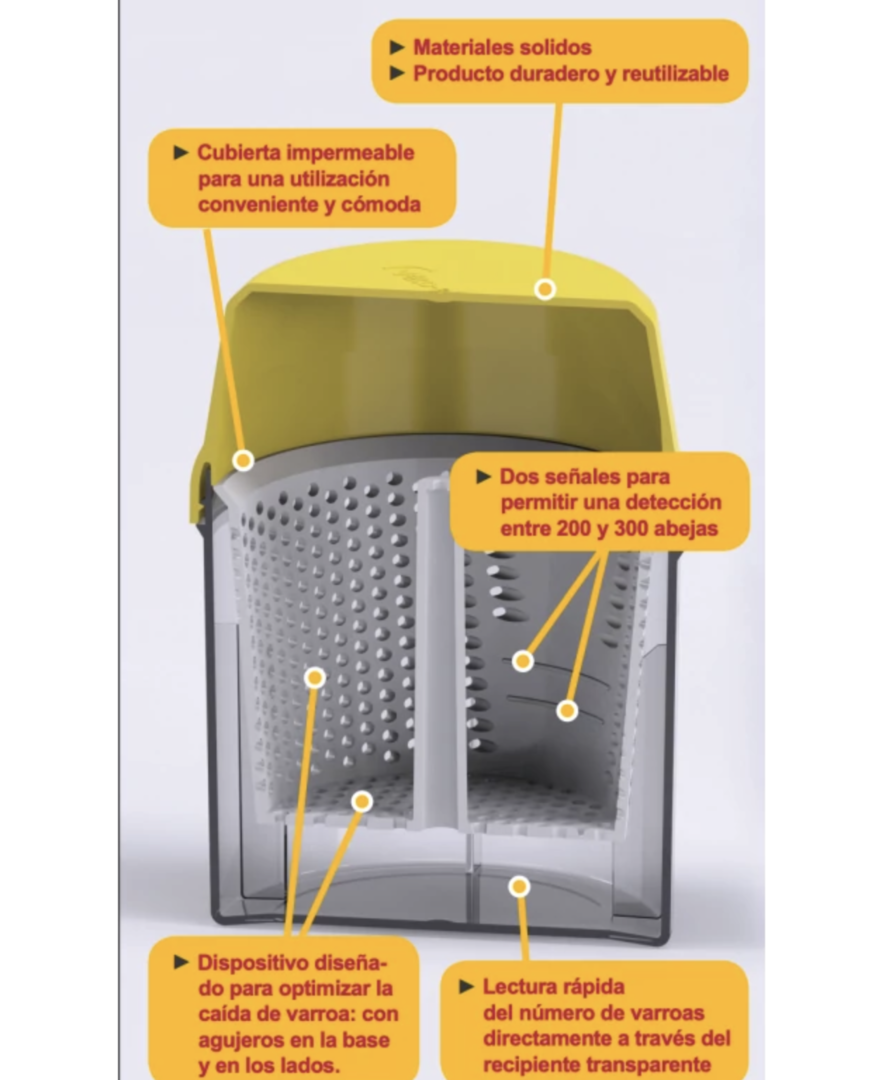 Bestrijding van varroamijtplagen, Varroa-controle, Varroamijttest, poedersuiker