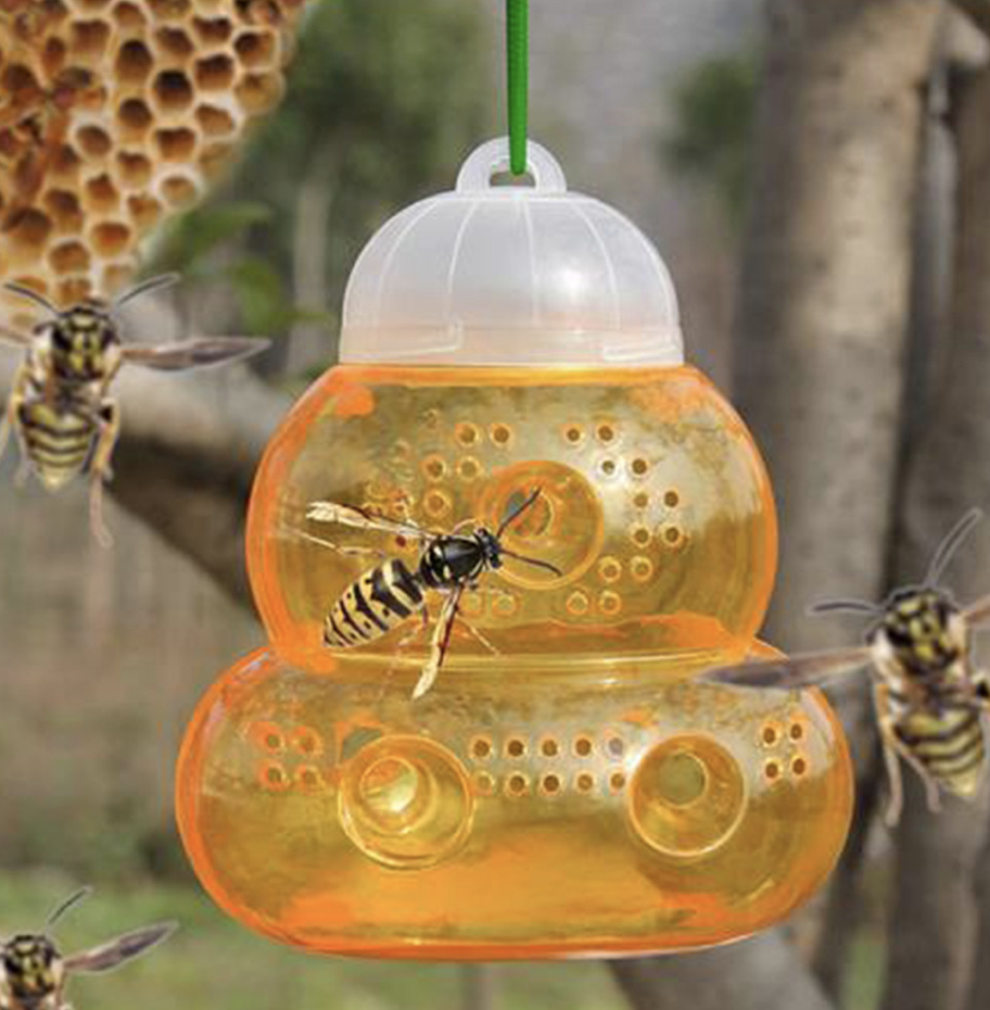 Trappola per vespe in vetro giallo