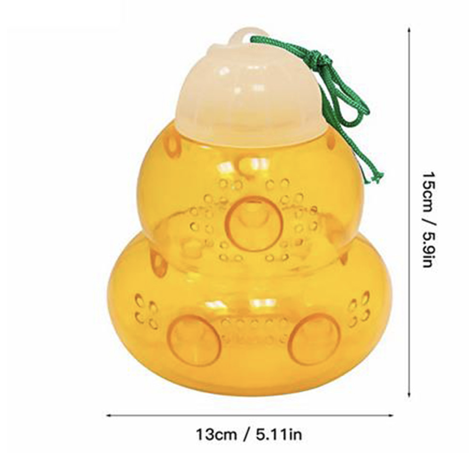 Trappola per vespe in vetro giallo