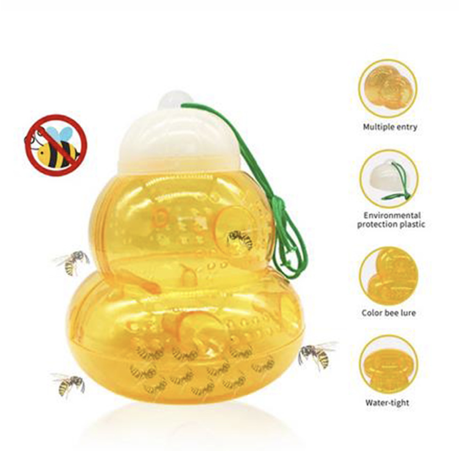 Trappola per vespe in vetro giallo