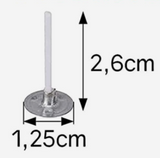 Theelichtlont 26 mm Wise gewaxte lont met voet voor theelichtjes